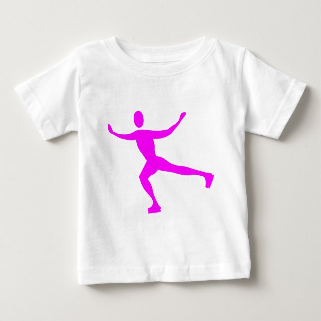 T-shirt Ice Skating - Magenta (Frente)
