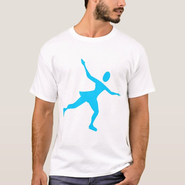 T-shirt Ice Skating - Sky Blue (Frente)