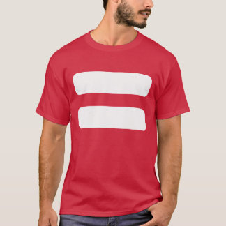 T-shirt Ícone dos sinais de iguais
