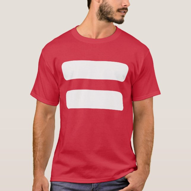 T-shirt Ícone dos sinais de iguais (Frente)