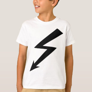 T-shirt ícone instantâneo preto