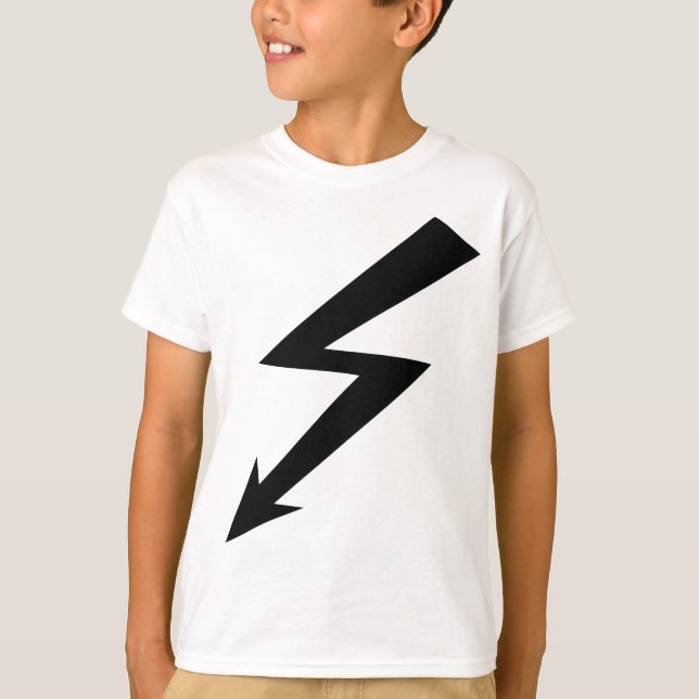 T-shirt ícone instantâneo preto (Frente)