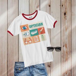 T-shirt Iconic Optician Profissional Projetado