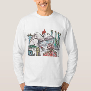 T-shirt icónico da arquitetura de Kansas City