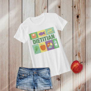 T-shirt Icônico Dieticiano Profissional Projetado