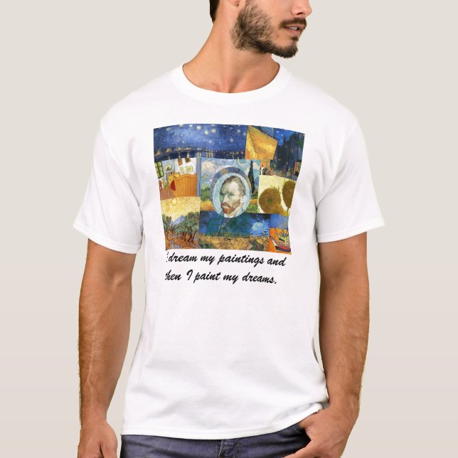 T-shirt ideal das pinturas de Van Gogh (Frente)