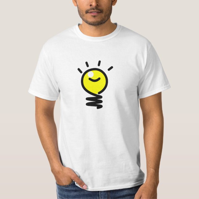 T-shirt Ideia da ampola (Frente)