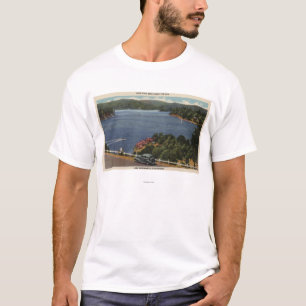 T-shirt Ideia da movimentação da borda do lago perto da