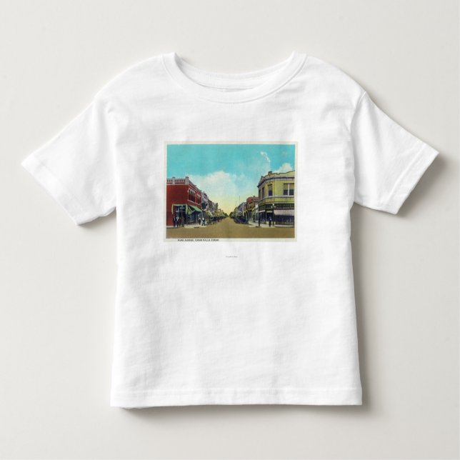 T-shirt Ideia de quedas de Park Avenue Idaho, (Frente)