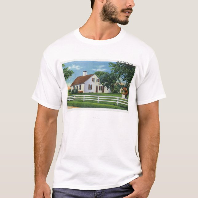 T-shirt Ideia de uma casa velha de Cape Cod (Frente)