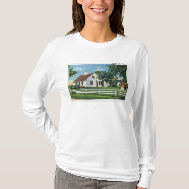 T-shirt Ideia de uma casa velha de Cape Cod (Frente)