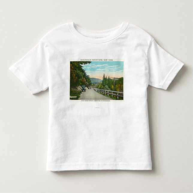 T-shirt Ideia do estado Hwy para Warrensburg (Frente)