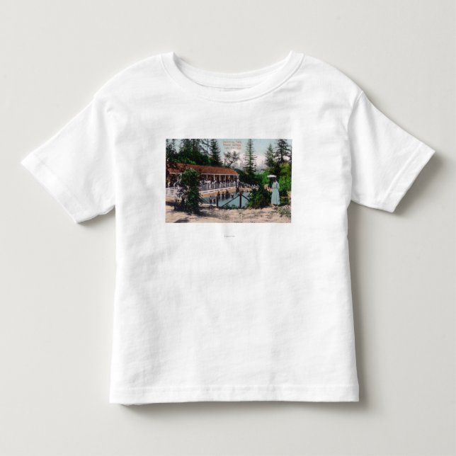 T-shirt Ideia dos primaveras nadadores de PoolAdams, CA (Frente)