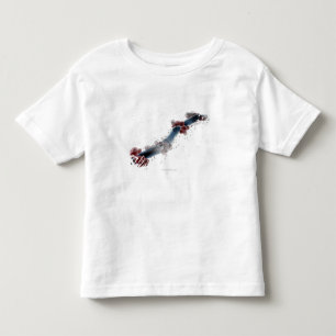 T-shirt Ideia microscópica de Wireframe de albicans da