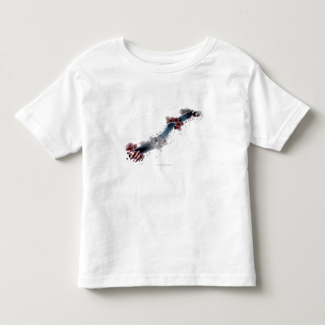 T-shirt Ideia microscópica de Wireframe de albicans da (Frente)