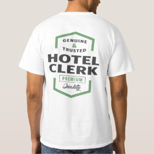 T-shirt Ideias de presentes do logotipo do Hotel Cleck.
