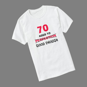T-shirt ideias do presente de aniversário do 70 para a