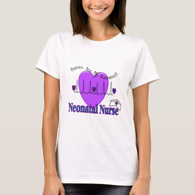 T-shirt Ideias Neonatal do presente da enfermeira--Design (Frente)