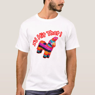T-shirt Identificação BATIDA ISSO Pinata engraçado