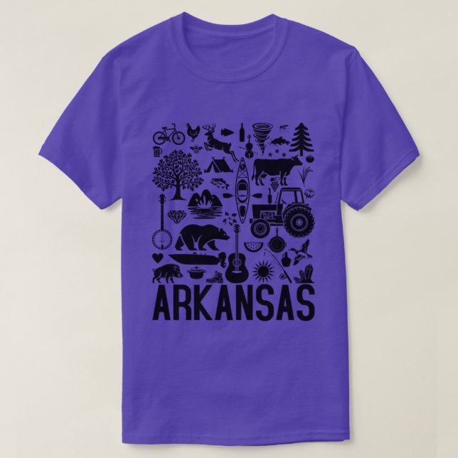 T-Shirt Identificadores de Arkansas (trabalho de a (Frente do Design)