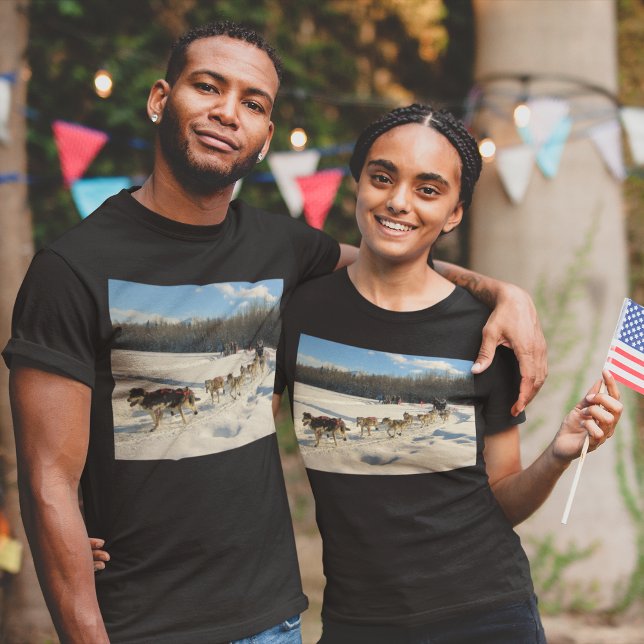 T-shirt Iditarod Trail Sled Race Unisex (Iditarod Trail Sled Dog Race Unisex T-Shirt)