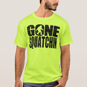 T-shirt ido do verde da segurança de Squatchin