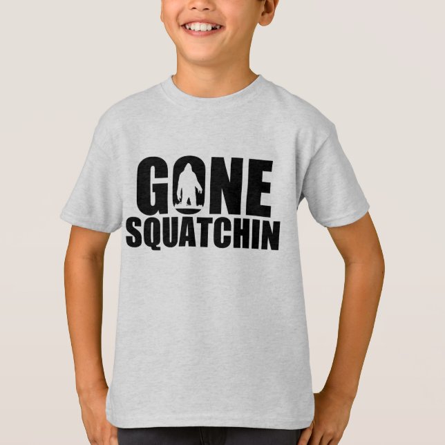 T-shirt ido miúdos de Squatchin (Frente)