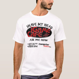 T-shirt iGameCafe - barbeie minha cabeça