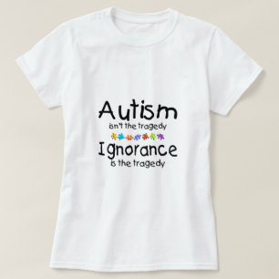 T-shirt Ignorância do autismo