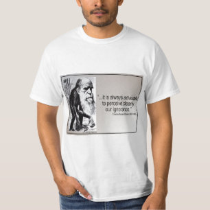 T-shirt Ignorância do ~ das citações de Darwin