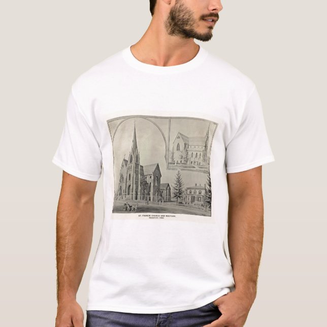 T-shirt Igreja de St Francis, Naugatuck (Frente)