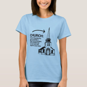T-SHIRT IGREJA - ONDE OS REPUBLICANOS VÃO ADORAR