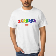 T-shirt igual do amor LGBT dos homens