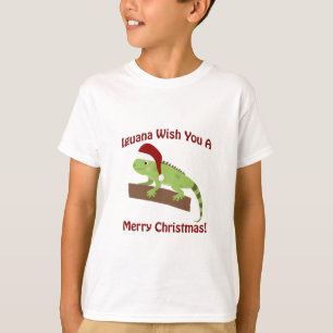 T-shirt Iguana Deseje A Você Um Feliz Natal