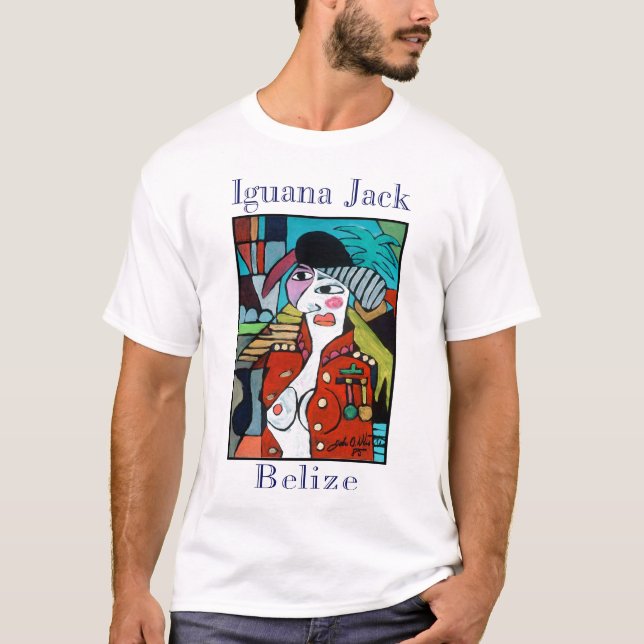 T-shirt Iguana Jack de Belize (Frente)