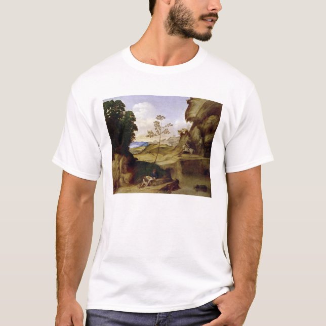 T-shirt IL Tramonto (o por do sol) (óleo em canvas) (Frente)