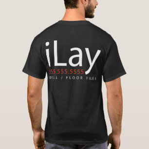 T-shirt iLay. Desgaste relativo à promoção do Tiler da