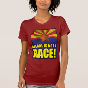 T-shirt Ilegal não é uma raça