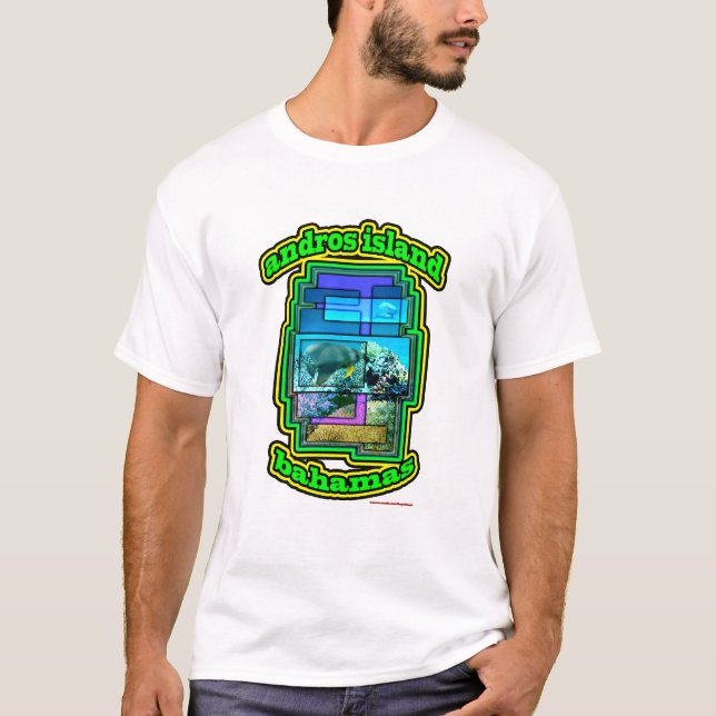 T-shirt Ilha Bahamas de Andros (Frente)