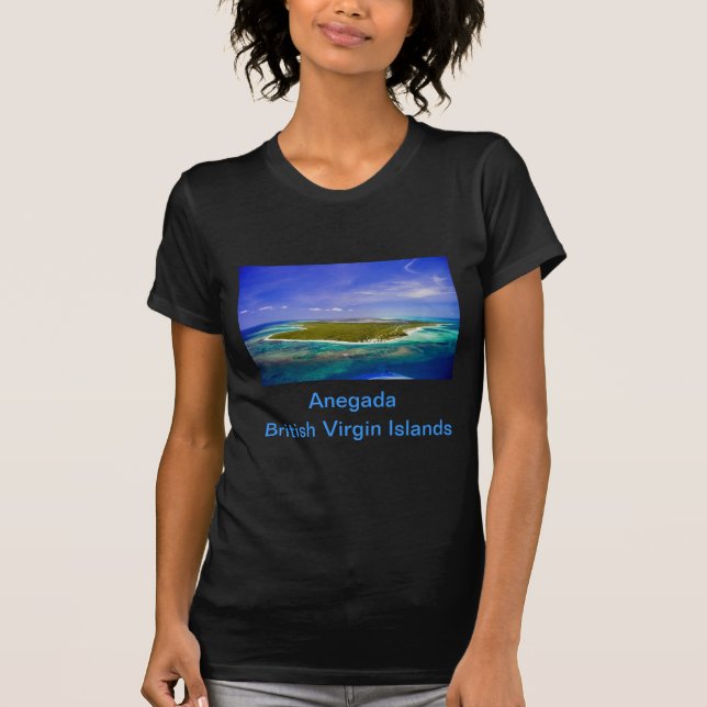 T-shirt Ilha de Anegada/bandeira B.V.I (Frente)