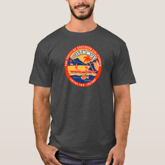 T-shirt Ilha de Catalina do papai noel - dois portos - o