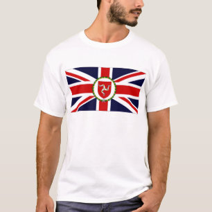 T-shirt Ilha de Man Tenente Governador Flag