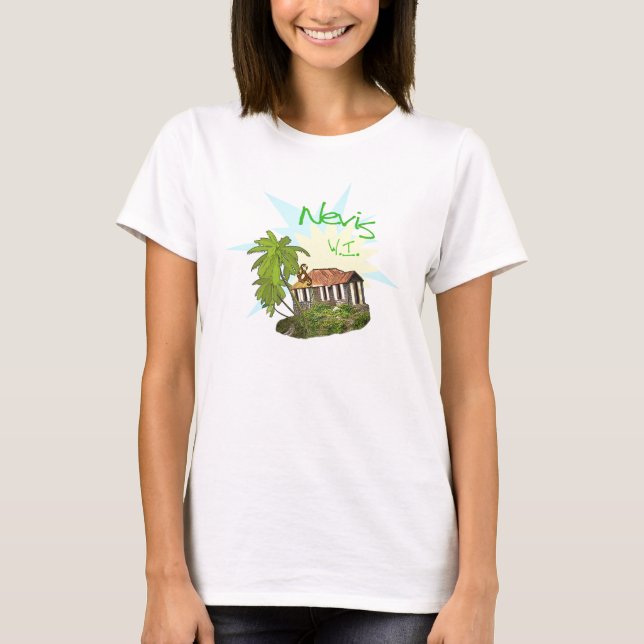 T-shirt Ilha de Nevis (Frente)