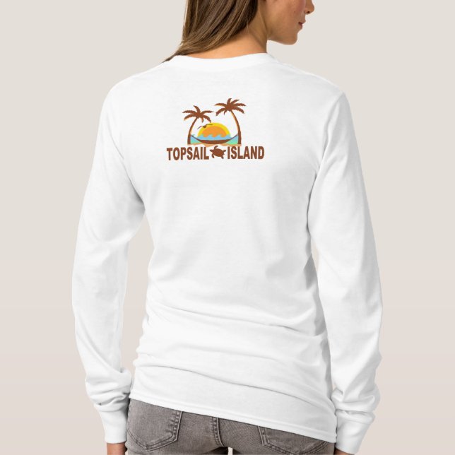 T-shirt Ilha de Topsail (Verso)