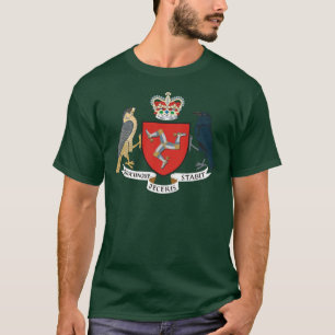 T-shirt ilha do emblema do homem