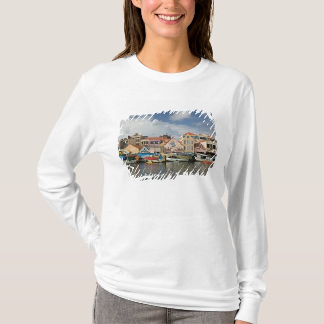 T-shirt Ilhas ABC, CURACAO, Willemstad: Punda, (Frente)