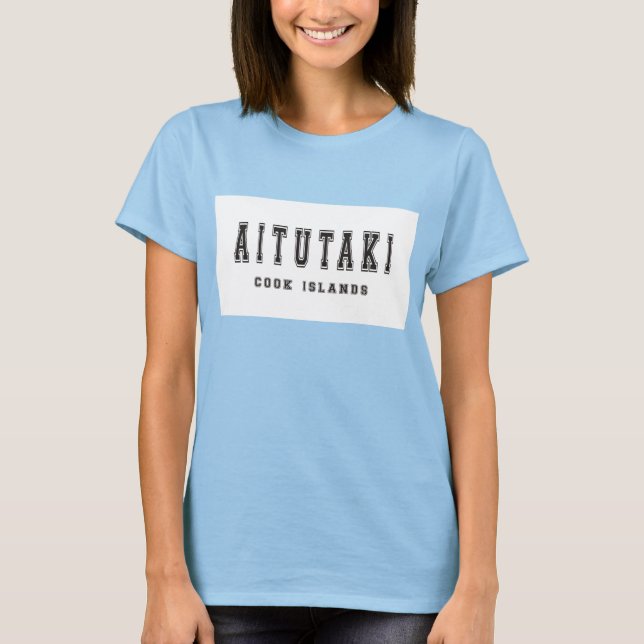 T-shirt Ilhas Cook Aitutaki (Frente)