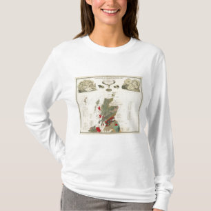 T-shirt Ilhas Geological, palaeontological de Ingleses do