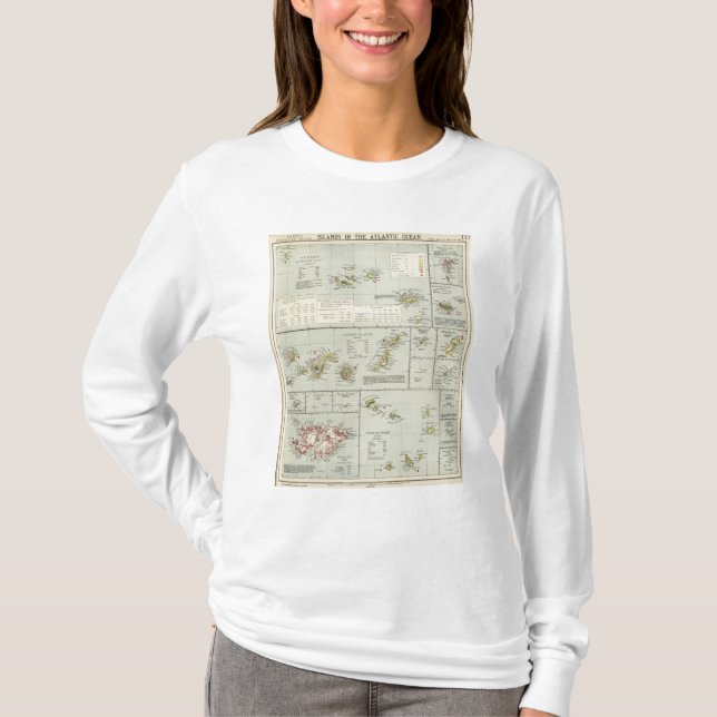 T-shirt Ilhas, Oceano Atlântico (Frente)