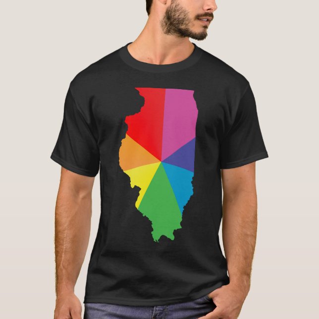 T-shirt IlIllinois primitivo de. angled. (Frente)